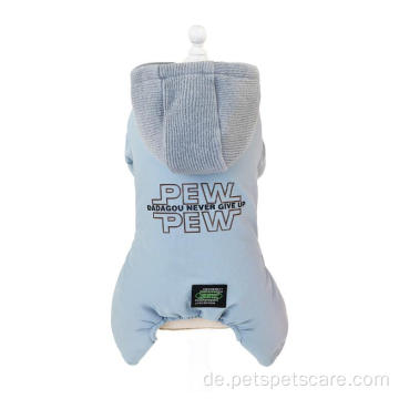 Luxus bequemer Designer dicker Winterhundkleidung